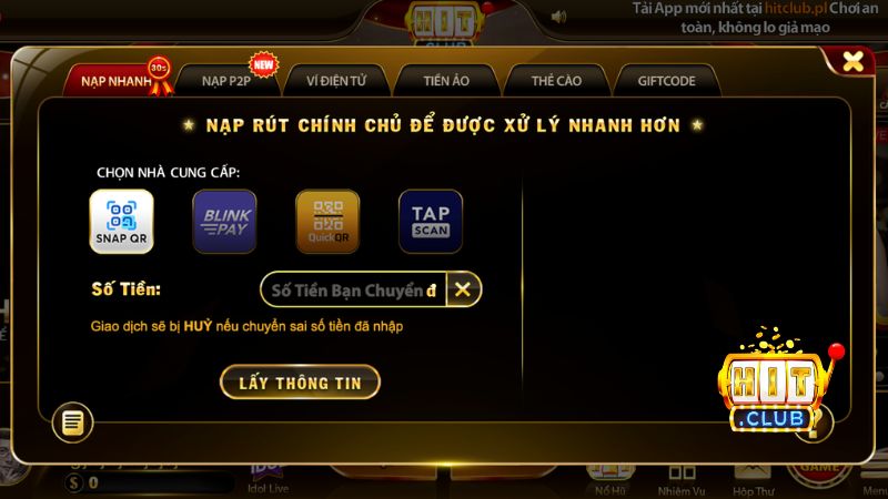 Copy chính xác nội dung chuyển khoản để hệ thống auto duyệt