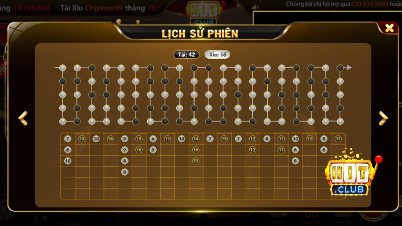 Phân tích bảng lịch sử cược là chìa khóa chiến thắng Sicbo